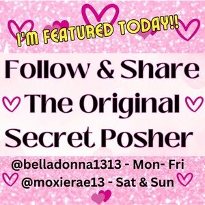 I’m featured today in the The Original Secret Posher Follow & Share Game